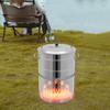 Large Portable Charcoal Grills,360° Smokeless Outdoor with 50 Skewers, Boiling Pot Barbecue Smoker Grill for Travel, BBQ