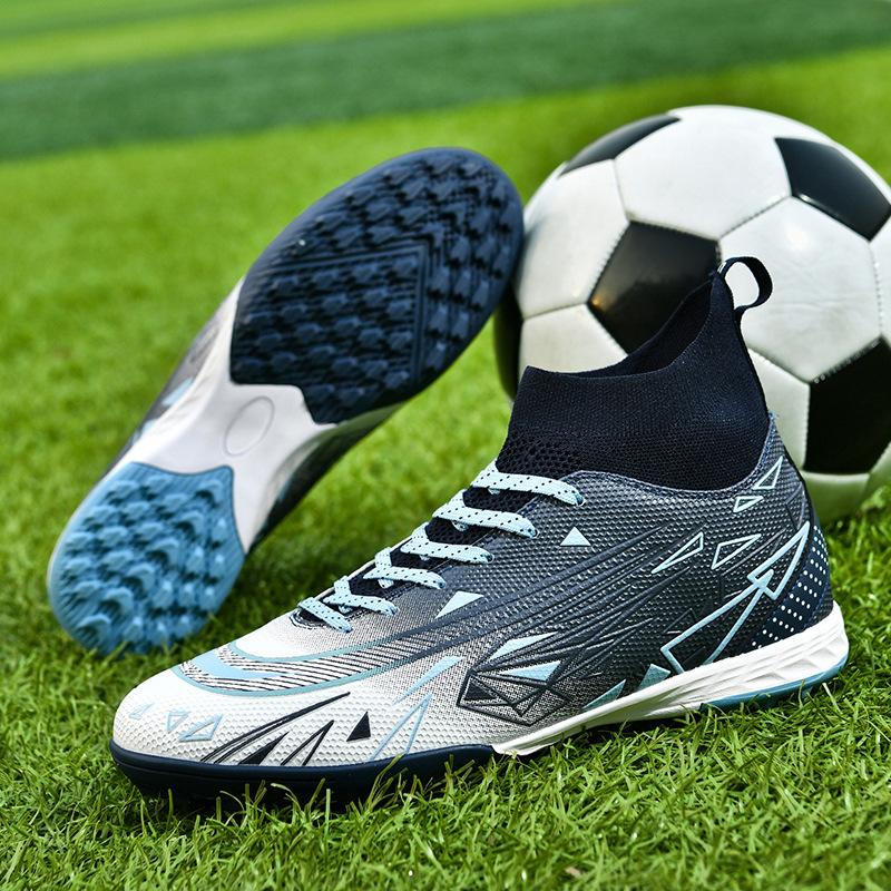 High Top Football Shoes Primary School Students TF Broken Nails Youth AG Long Nails Adult Lawn Game Training Shoes Men and Women 2025
