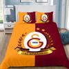 Galatasaray 3D Printed Bedding Set,Logo Football Club Duvet Cover Pillowcases for Adult Girl Boy Gift,Birthday Gift