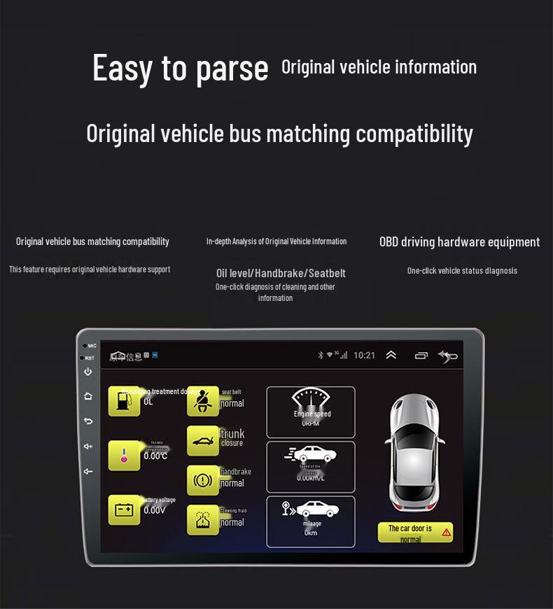 7-inch Buick GL8 Button Model: DVD Navigation, Bluetooth, HD LCD, Wireless CarPlay