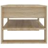  Coffee Table, Sonoma Oak 102x55x45 Cm, Wood-based Material
