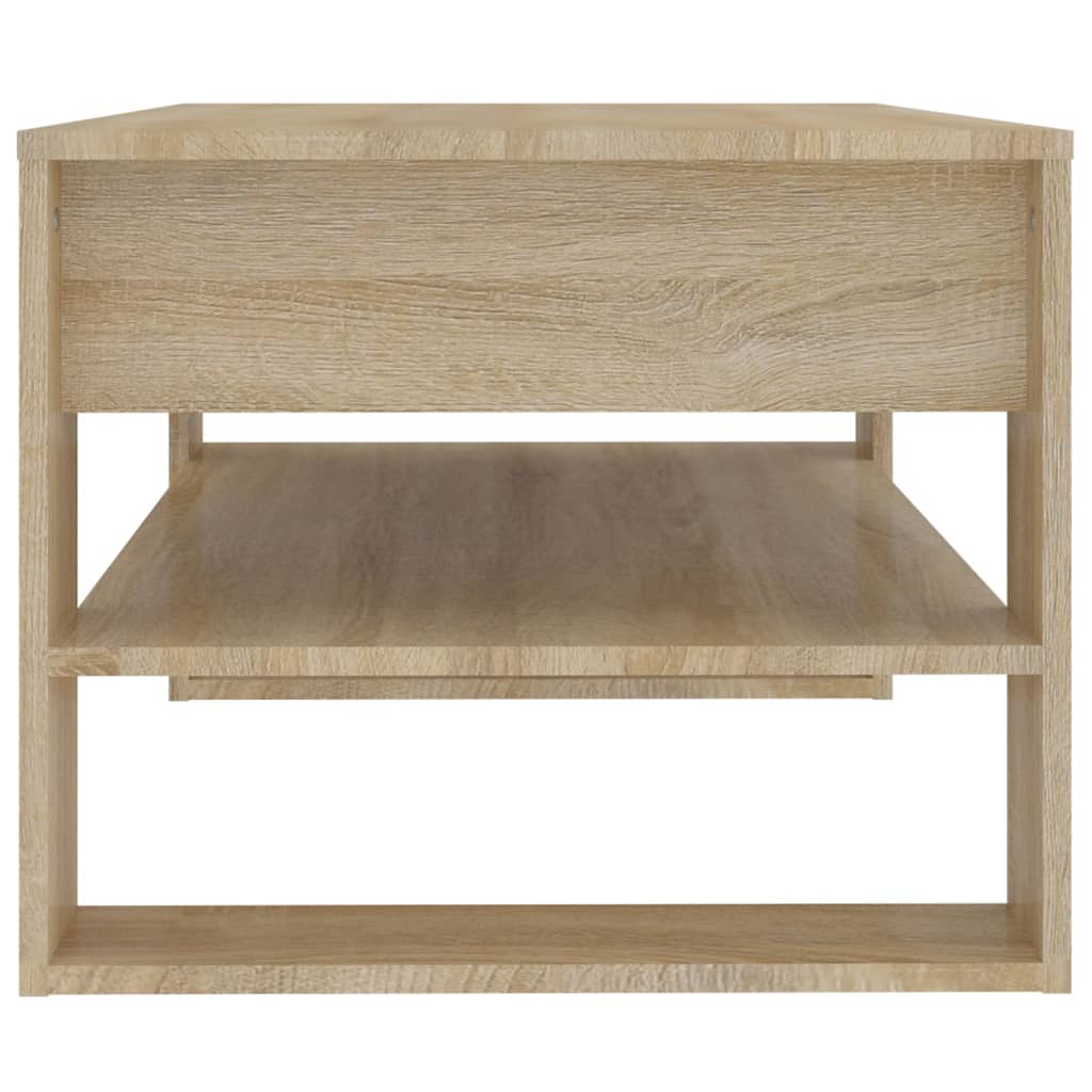  Coffee Table, Sonoma Oak 102x55x45 Cm, Wood-based Material
