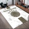 Individueller Name, Fenerbahce Heim-Sofa-Dekoration für Wohnzimmer & Schlafzimmer, Rutschfeste Spiel-Flanell-Fußmatte für Spielzimmer