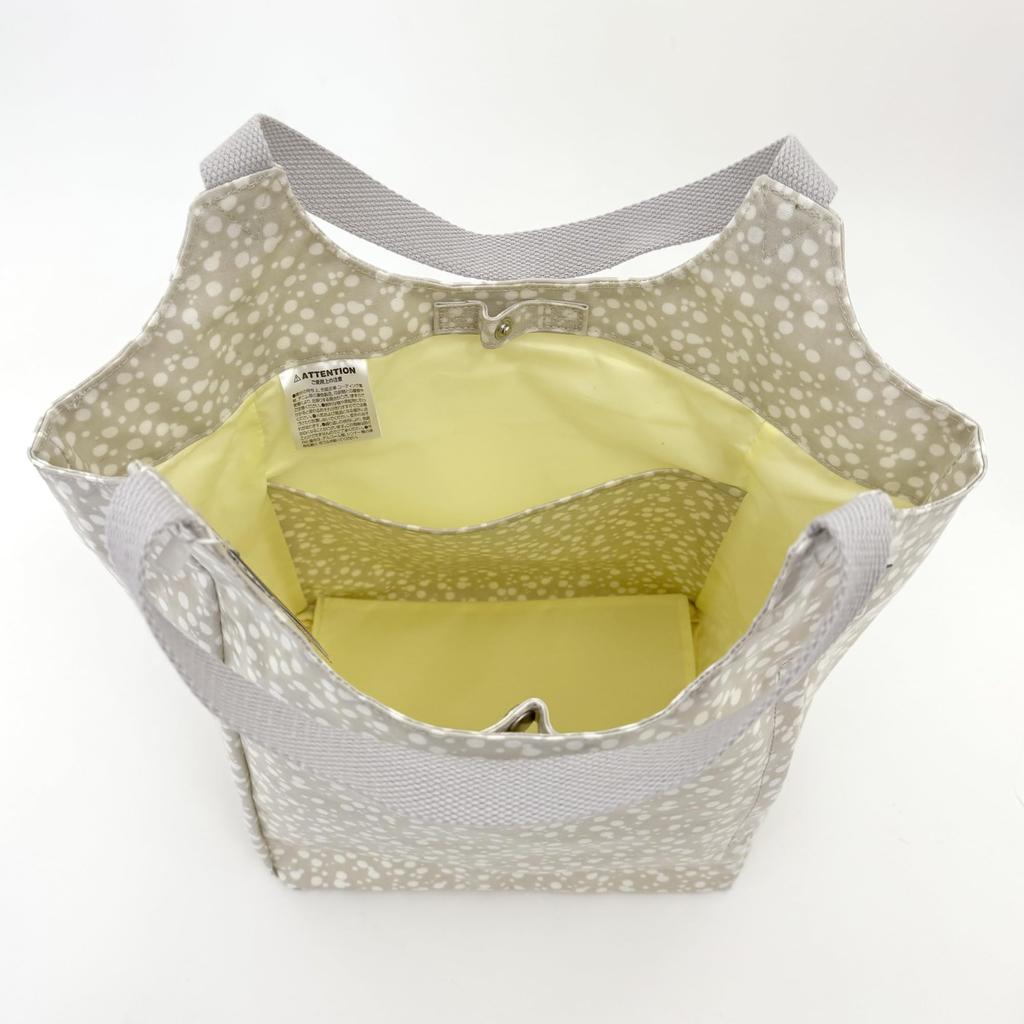 1103 Shoulder Ladies Vertical Tote Bag EU Round [Rootote] Laminate-J (01 Ripples)