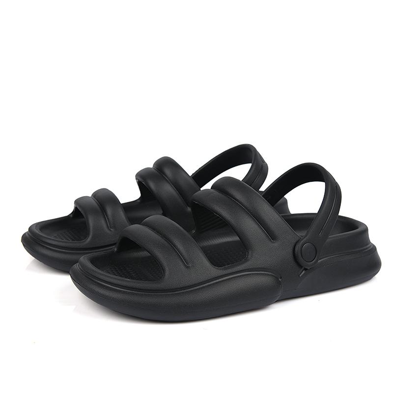 Fashion Green Cool Men Slippers Summer Women Sandals Couple Home Slippers Non-slip Breathability Thick Sole Shoes Outdoor Soft Sole Sand