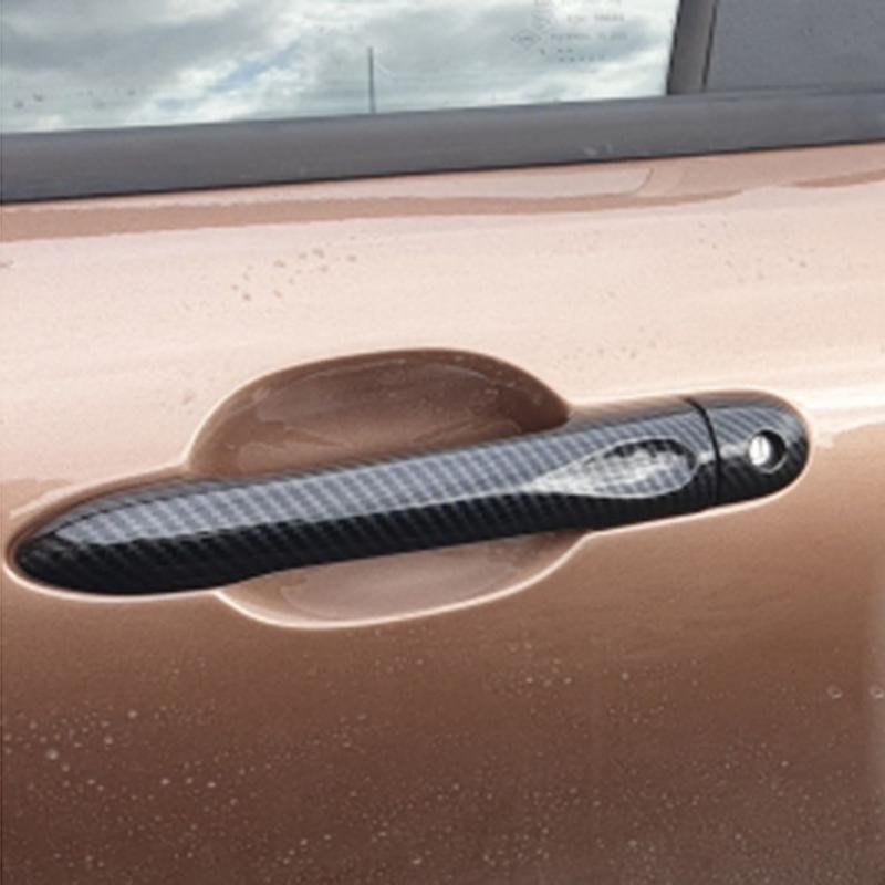 Chrome Door Handle Cover Trim for LADA XRAY X Ray X-ray 2015 2016 2018 Car Accessories Color Carbon Fiber