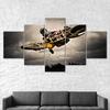 Motocross Stunt Bike Rider Canvas 5 Piece Five Panel Print Modern Wall Art Poster Picture Home Decor Gift For Him For Her