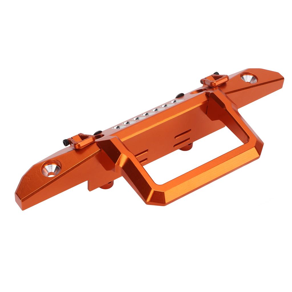 Aluminum Alloy Front Bumper RC Car Upgrade Accessory with LED Light Hole for Al 1Celsius6 for SCX6 Car