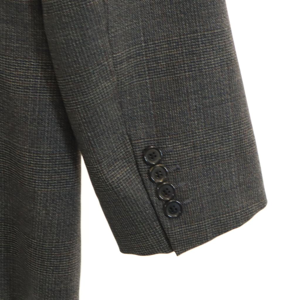 Dior made in Italy Check Pattern tailored jacket 50 gray Men's Used