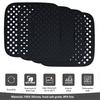 Reusable Silicone Airs Fryer Liners with Airs Fryer Magnetic Cheat Sheet, Easy Clean Airs Fryer Accessories, Non Stick (Square 8.5")