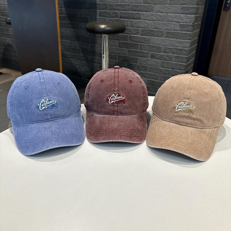 California Embroidered Baseball Cap With Wide Brim For Casual Men Women
