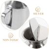 Stainless Steel Oil Pot Dispenser Bottle Jug Container Kitchen Sauce Vinegar Olive Storage For Seasoning (Lid, Random pattern)