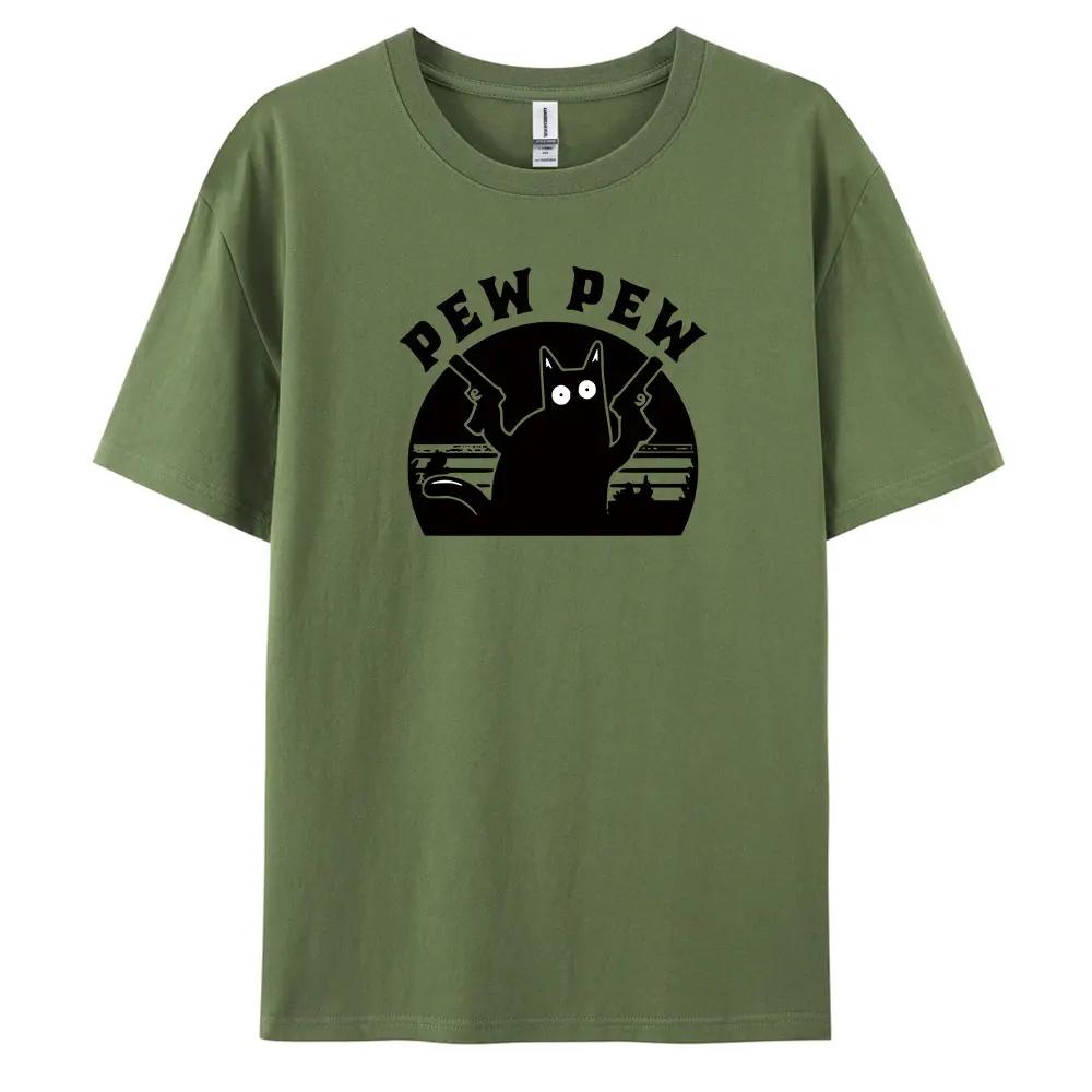 

PewPew 100% Cotton Men s Casual T-shirt with Stylish Print & Loose and Comfortable Fit 4XL