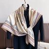 Women Luxury Print Scarf 90Cm Square Twill Silk Hijab Bandana Female Neckerchief Foulard Shawl Wraps Echarpe Beach Stoles