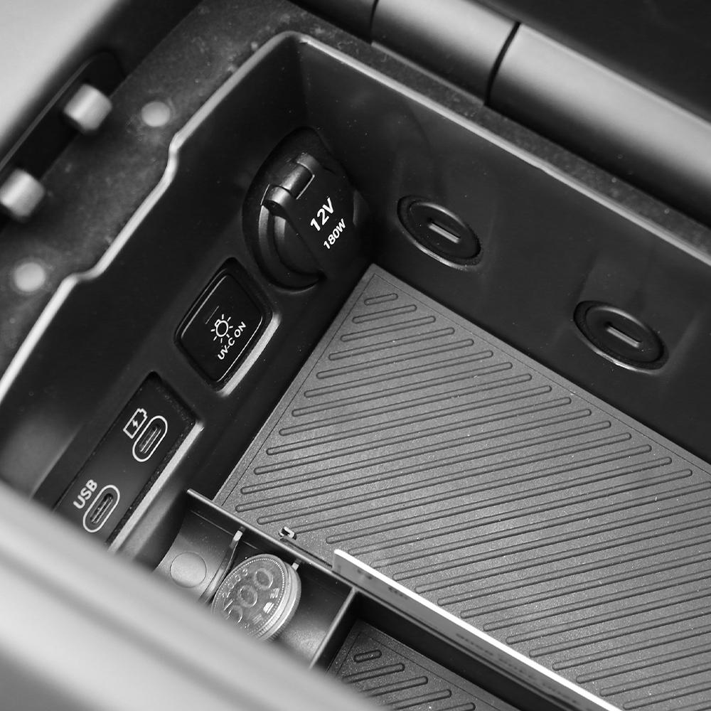For Genesis G80 2021-2026 LHD Accessories Car Center Console Storage Box Armrest Organizer Tray