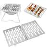 Outdoor Portable Stainless Steel Foldable Barbecue BBQ Board Plate for Camping Picnic
