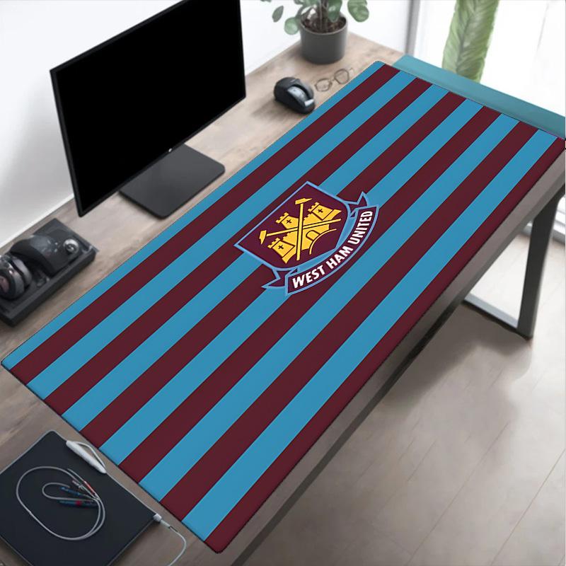 Tappetino per mouse con stemma West Ham United, Tappetino per mouse, Tappetino per mouse da gioco, Tappetino per tastiera, Decorazione da scrivania per computer portatile, Regalo per fan, Regalo di compleanno