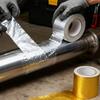Car Exhaust Pipe Heat Wrap Aluminum Foil Sticker Anti-Scald High Temp Insulation Shield for Auto Motorcycle Manifold Protection