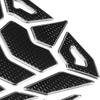 Universal Motorcycle Gas Fuel Oil Tank Pad Stickers Protector Tank Traction Pad(silver edge)