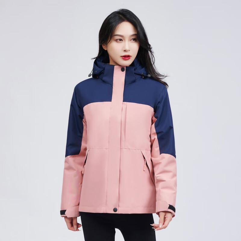 TROMAN Unisex 3-in-1 Fleece Lined Windbreaker Jacket