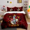 Gryffindor House Emblem Design Bedding Duvet Cover Set Duvet Cover Pillowcases (1*Duvet Cover 2*Pillowcases, Without Duvet Insert)