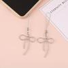 Y2K Korean Bow Phone Charm Simple Silver Color Bowknot Phone Lanyard For Girls Cell Phone Chain Keychain Accessories
