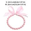 Imitation Pearl Bling Cat Necklace Lace Bow Decor Pet Collar Decoration  Pet Daily Wear