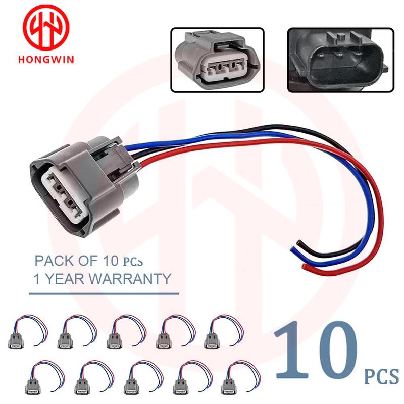 10PCS 3 Pin Waterproof Automotive Sensor Connector 6189-0779 22448-ED000 Ignition Coil Socket For Nissan Infiniti Suzuki Mazda