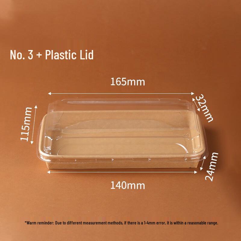 JINWUYUAN Disposable Kraft Takeout Boxes with Lids