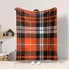 1Pc Autumnal Plaid Blanket Soft And Comfortable Casual Warm Camping Travel Christmas Halloween Xmas Gift M924190
