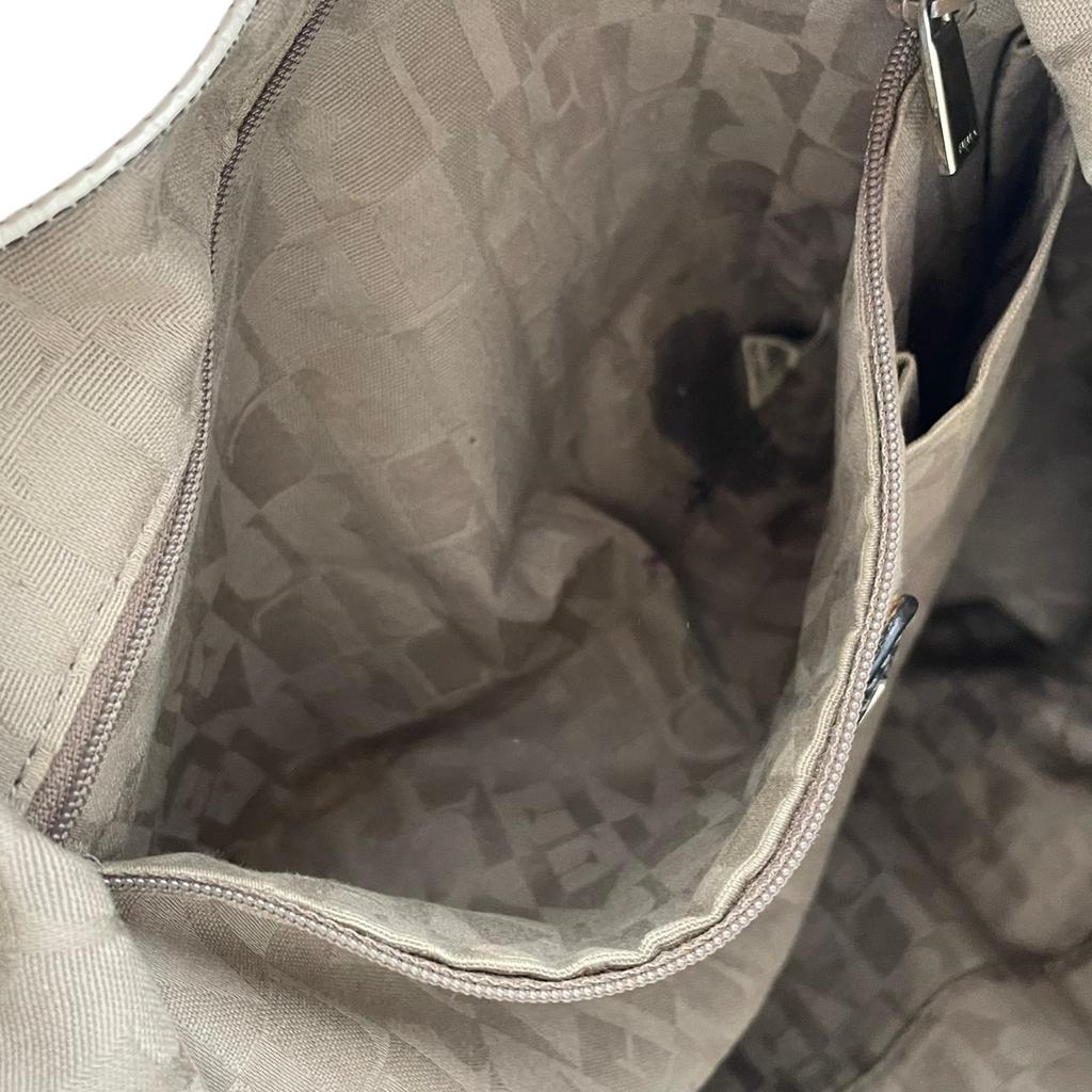 Used Furla Tote Bag LizTote Bag black/Ivory leather Women
