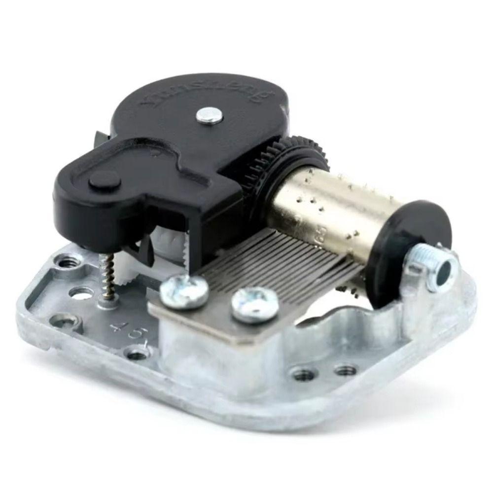 New Alloy Music Box Movement Black&Silver Mini Decor Collectibles Christmas Song Movement Wedding Favor