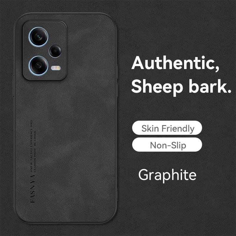 Sheepskin Leather Case For Xiaomi Redmi Note 12 Pro Plus 11 11S 10 5G Redmi 10C 12C A1 Poco X5 Pro Luxury Bumper Soft Cover
