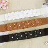 Women Belt Lady Fashion Flower Elastic Stretch Waist Belt Wide Elasticated Waistbands Girls Exquisite Stretchy Dress Accessories