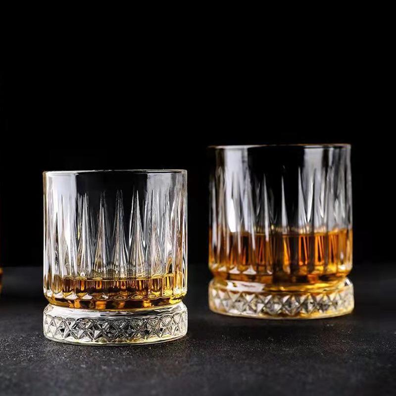 Whiskey Glass Cup Coffee Cups Glassware Set  Wine Glasses Luxury Drinkware Cold Latte Cup Simple Style Glass Drink Cup