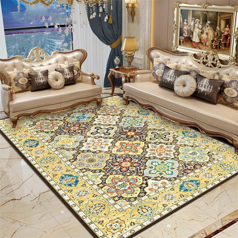 Artistic Retro Carpet for Home Bedroom Living Room Sofa Coffee Table Mat