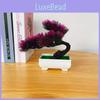 Traditional Pine Bonsai Plant With Plastic Flowers For Home Decor And Greenery Enthusiasts