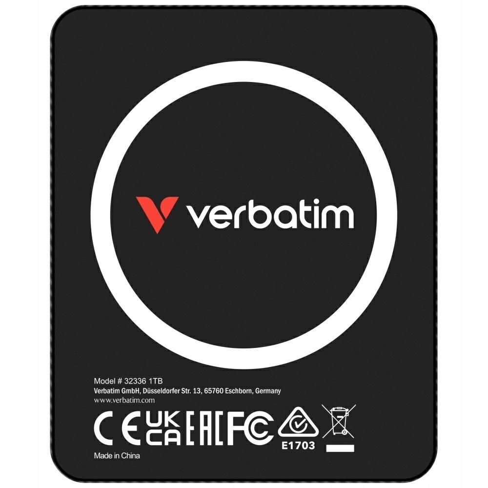 Verbatim Snapback Ultra Slim external solid state drive 1TB Black