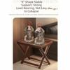Stabile Basis Holz Kleiner Tisch Stabil Mini Beistelltisch Tisch Klappbarer Couchtisch Camping Terrasse