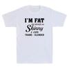 I'm Fat But Identify As Skinny I Am Trans-Slender Funny Quote Retro Printed Design Comfortable and Breathable Men's Clothing Tee