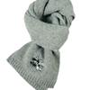 Winter Knitted Scarf Female Student Couple Korean Version Versatile Cute Warm Atmosphere Dog Embroidery Adult Scarf