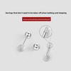 Earlobe Stud Earrings with Silver Pins, Mini Ear Bone Studs, Sleep-friendly, No Need To Remove, Double-headed Threaded Earrings