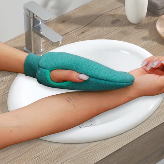 1 Pair Exfoliating Bath Gloves Double-Sided Gentle Exfoliation Deep Massage Shower
