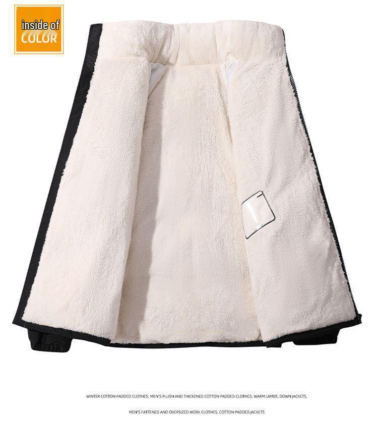 Winter Hong Kong Style Cotton Jacket - Warm, Windproof, Loose Fit, Plus Velvet Thickened Couple's Outerwear