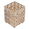 European Style Crystal Storage Box Crystal Jewelry Trinket Box Square Earrings Rings Organizer for Gift Giving Home