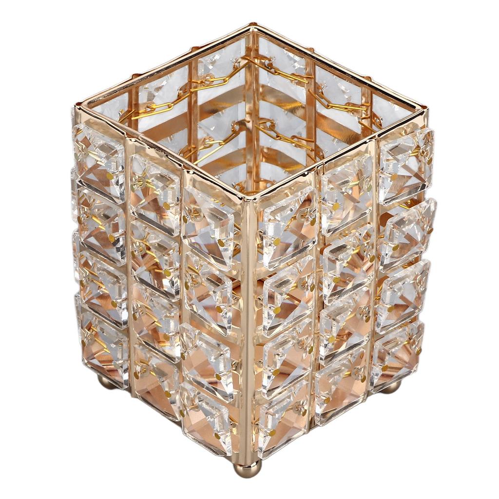 European Style Crystal Storage Box Crystal Jewelry Trinket Box Square Earrings Rings Organizer for Gift Giving Home