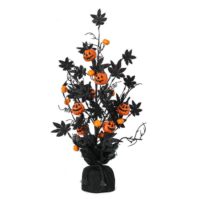 Halloween Decorations, Instagram Style, Scary Pumpkins, Maple Leaf Decorated Trees, Home Party Ornaments, Party Decoration Supplies