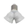 E27 Lamp Head Changed From Two Lamp Holders White Fireproof Light Base Lamp Socket Bulb Holder R2Q1