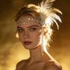 Vintage Gatsby-Style Feather Headband Sequin 1920s Hair Accessories Masquerade Hair Band Girls