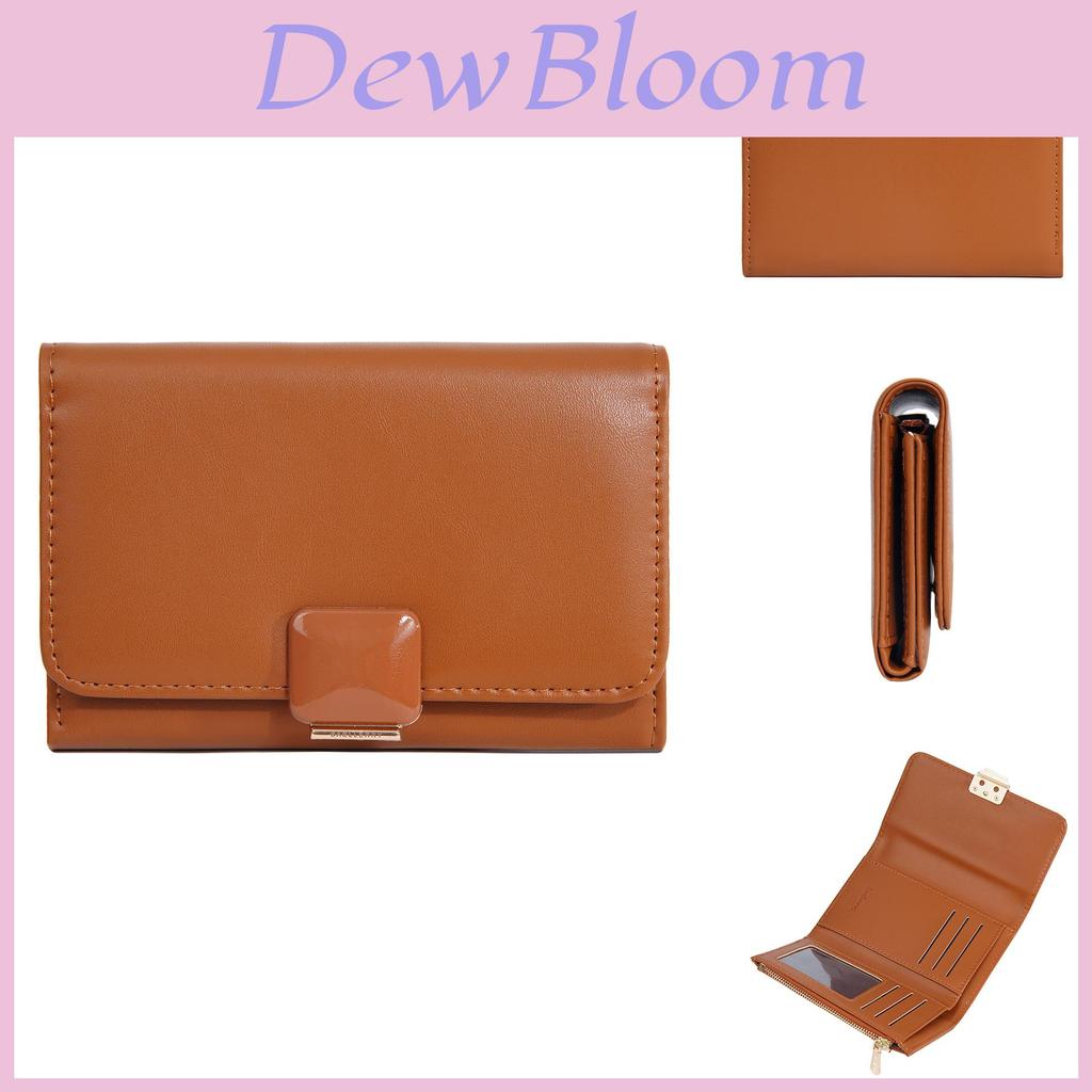 Ladies Wallet Card Holder Pu Leather Zipper Long Style For Daily Use
